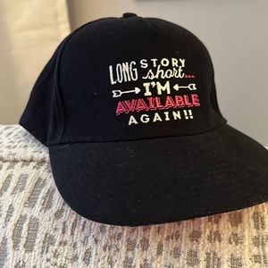 “I’m Available Again” Women’s Baseball Cap